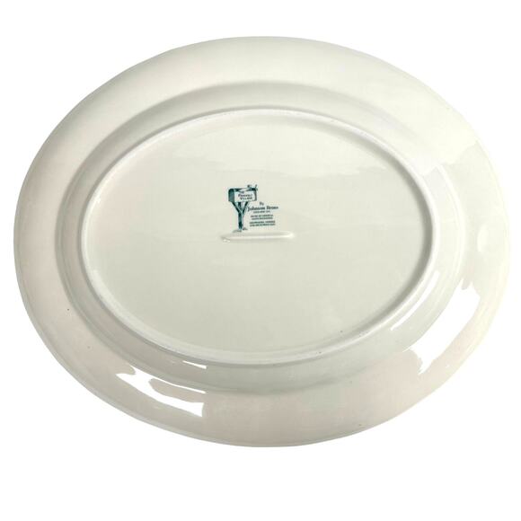 Johnson Bros Friendly Village Covered Bridge 15.25" Oval Serving Platter-Nice! - Picture 7 of 8